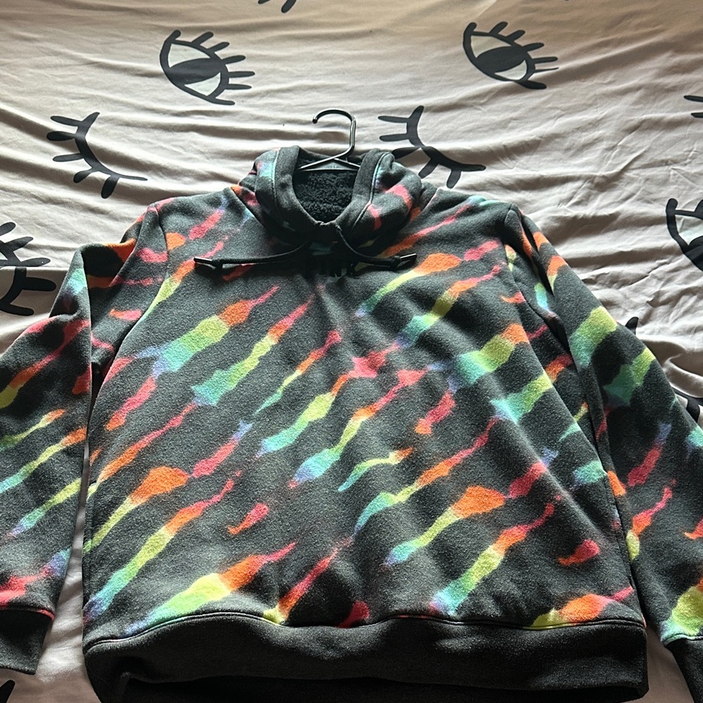 PINK Victoria's Secret Multicolor Tie-Dye Hoodie